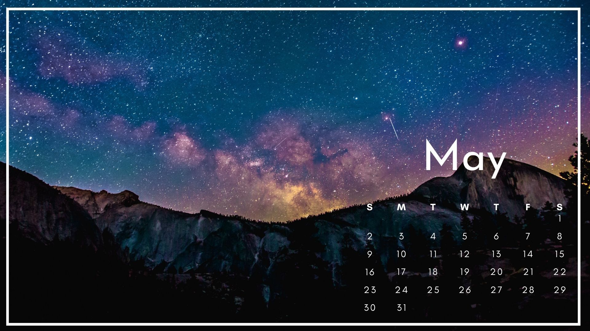 May 2021 Calendar Nature Wallpaper